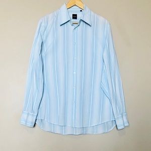 Hugo Boss Slim Fit Striped Button Down Shirt SizeL